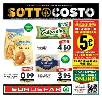 Volantino Eurospar - 21/11/2022 - 30/11/2022.