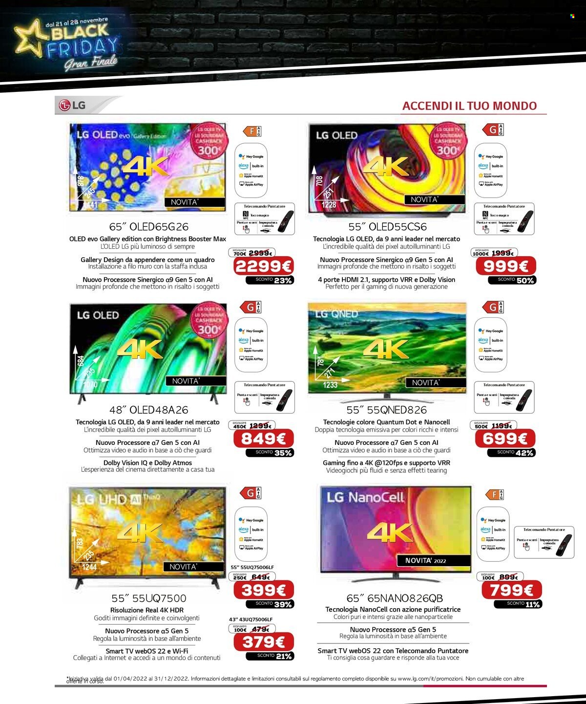 Volantino Euronics - 21/11/2022 - 28/11/2022. Pagina 20