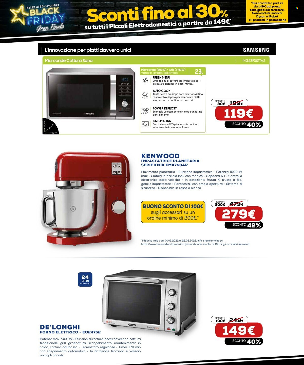 Volantino Euronics - 21/11/2022 - 28/11/2022. Pagina 49
