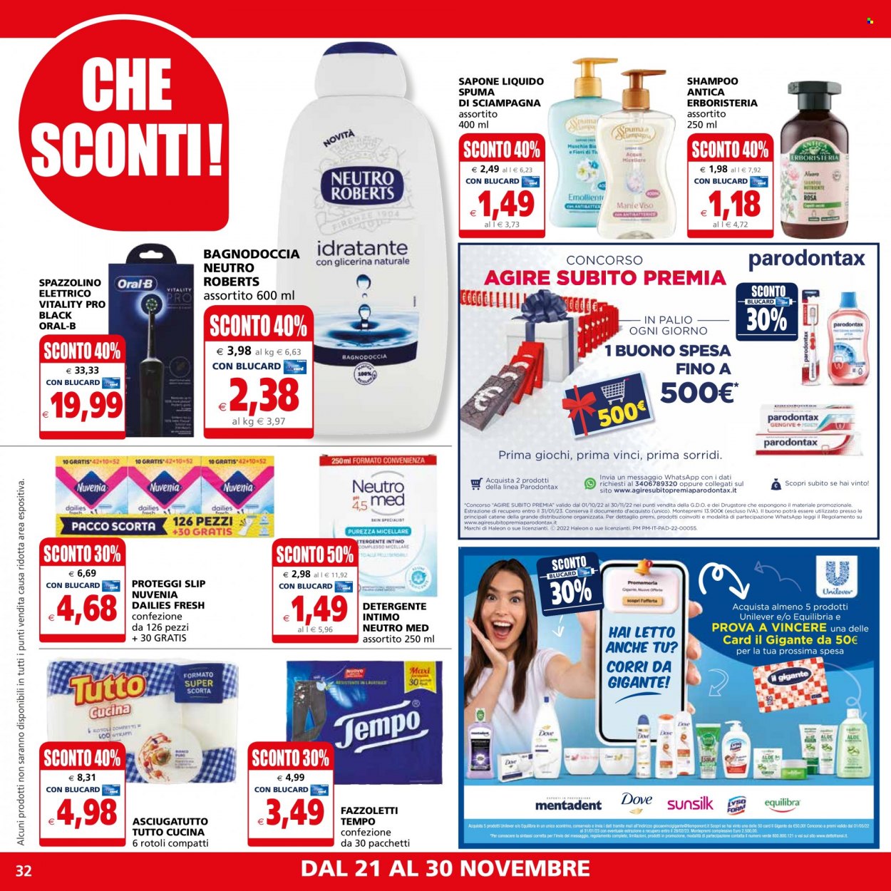 Volantino Il Gigante - 21/11/2022 - 30/11/2022. Pagina 32