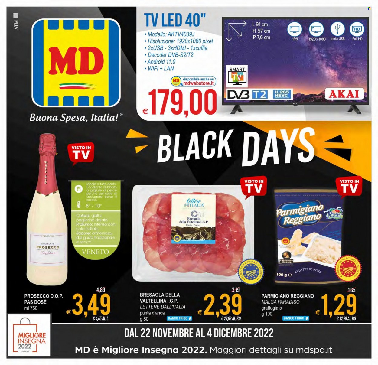 Volantino MD Discount - 22/11/2022 - 4/12/2022. Pagina 1
