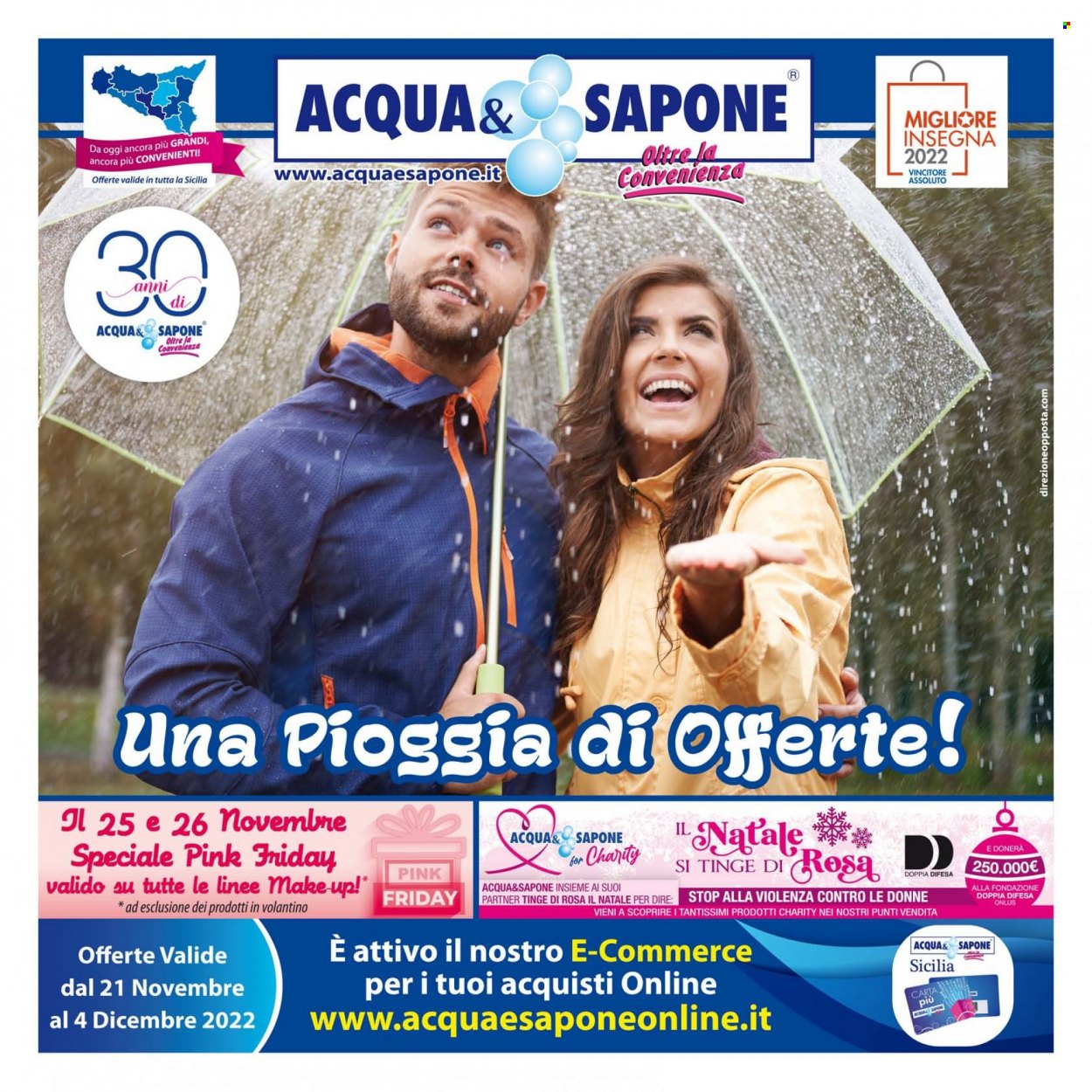 Volantino Acqua & Sapone - 21/11/2022 - 4/12/2022. Pagina 1