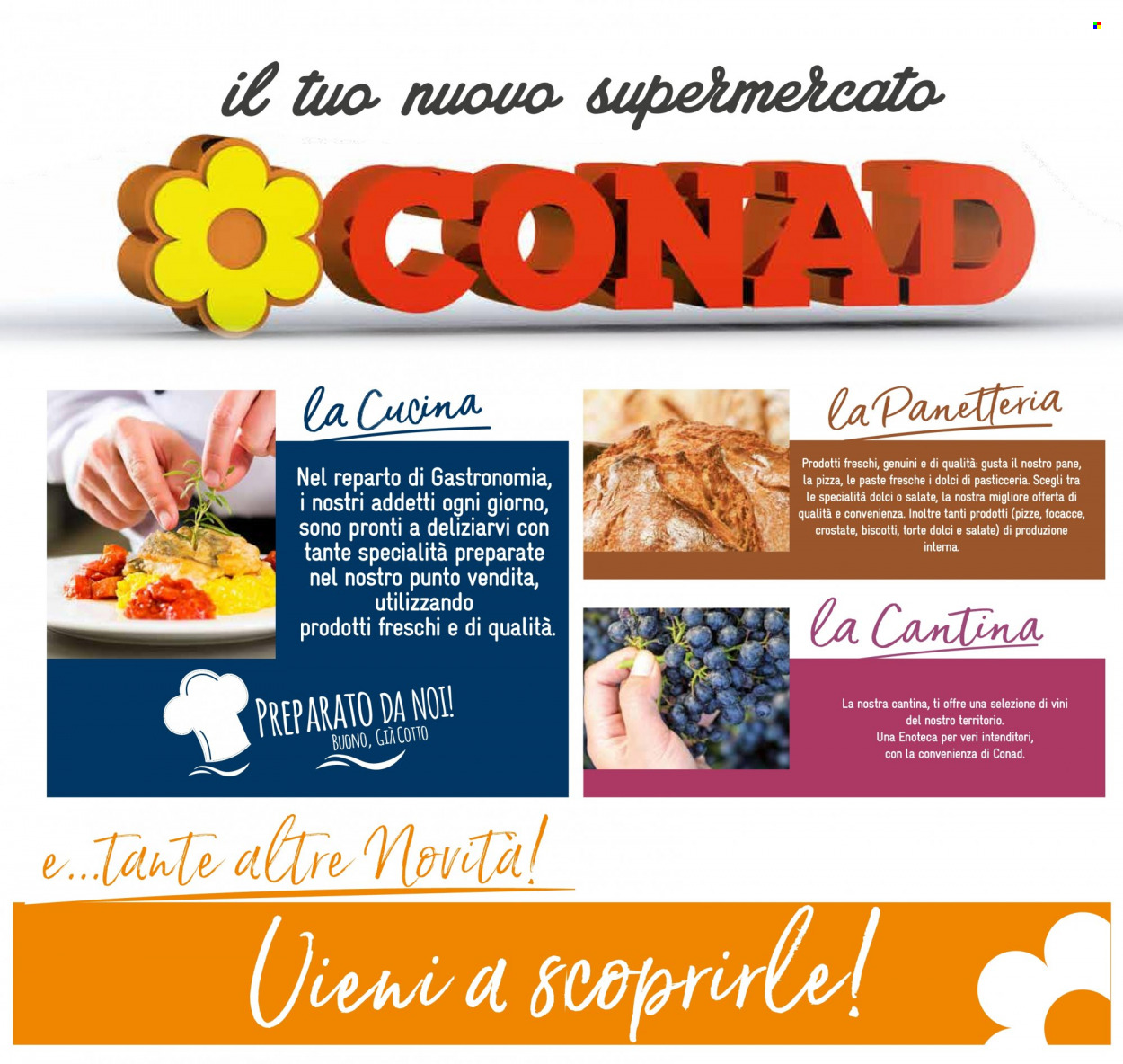 thumbnail - Volantino Conad - 24/11/2022 - 6/12/2022 - Prodotti in offerta - pane, torta, pizza, biscotti. Pagina 2.
