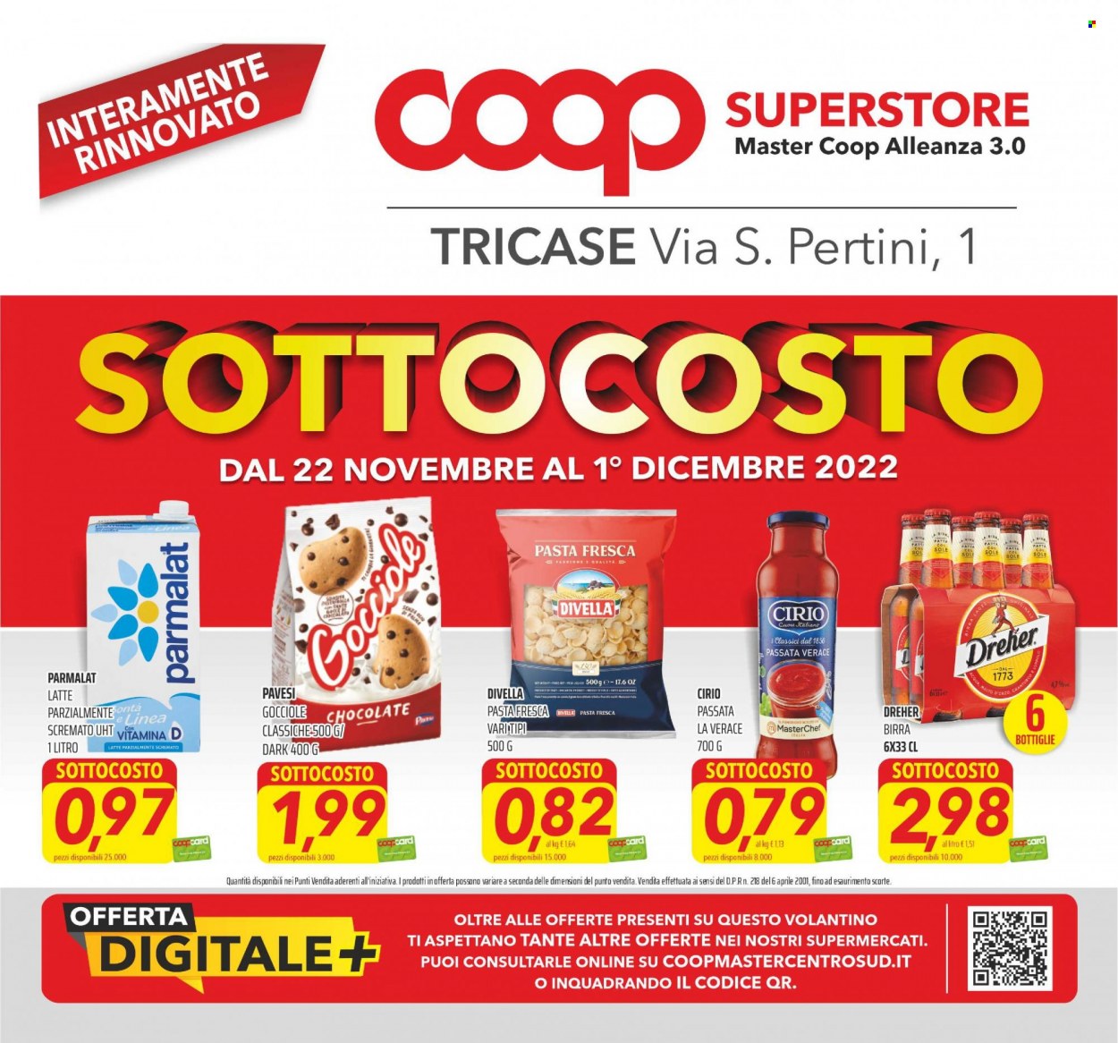 Leták Coop - 22.11.2022 - 1.12.2022. Strana 1