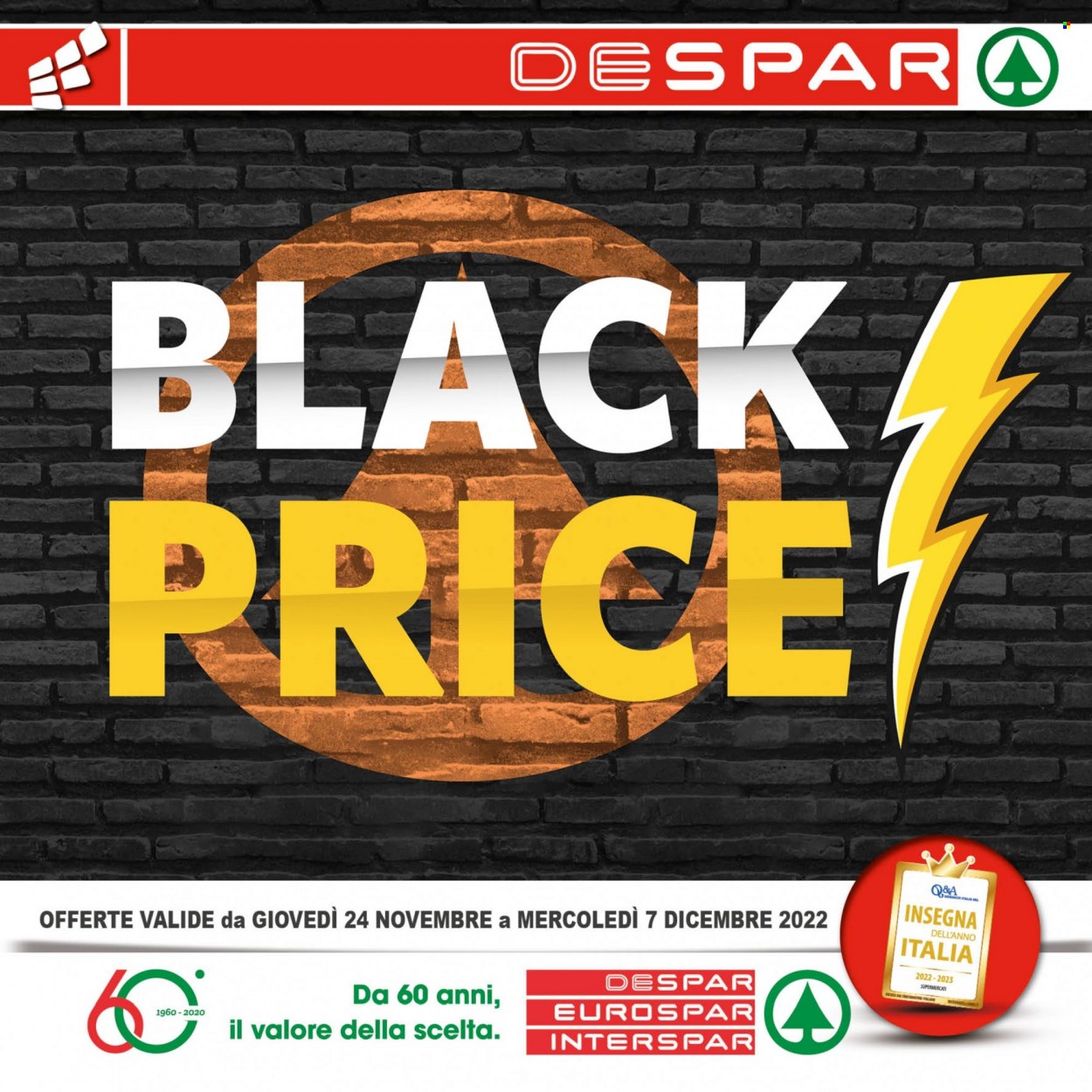 Volantino Despar - 24/11/2022 - 7/12/2022. Pagina 1