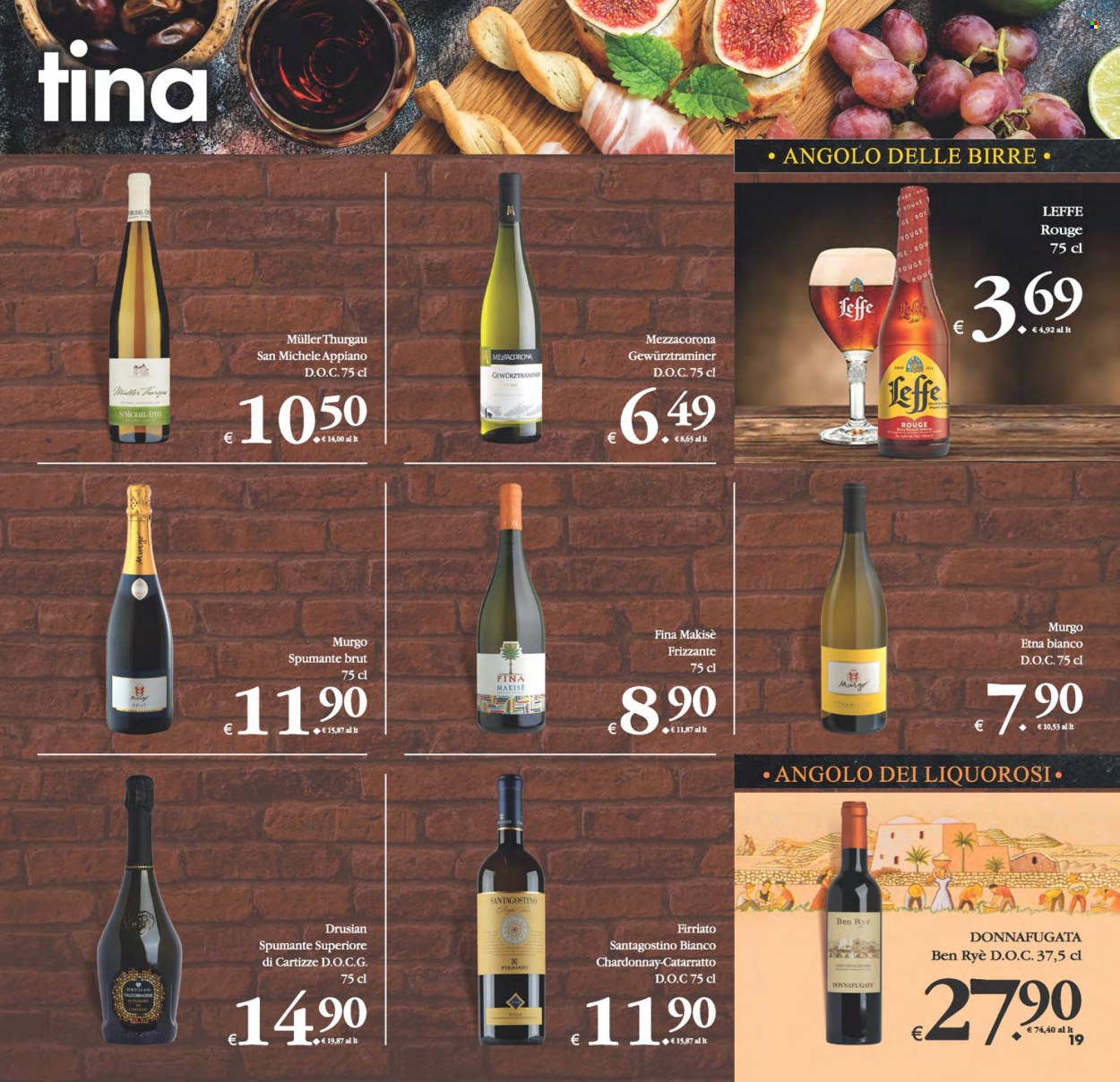thumbnail - Volantino Deco - 25/11/2022 - 5/12/2022 - Prodotti in offerta - Leffe, birra, vino bianco, Spumante, Chardonnay, Müller-Thurgau, vino. Pagina 19.