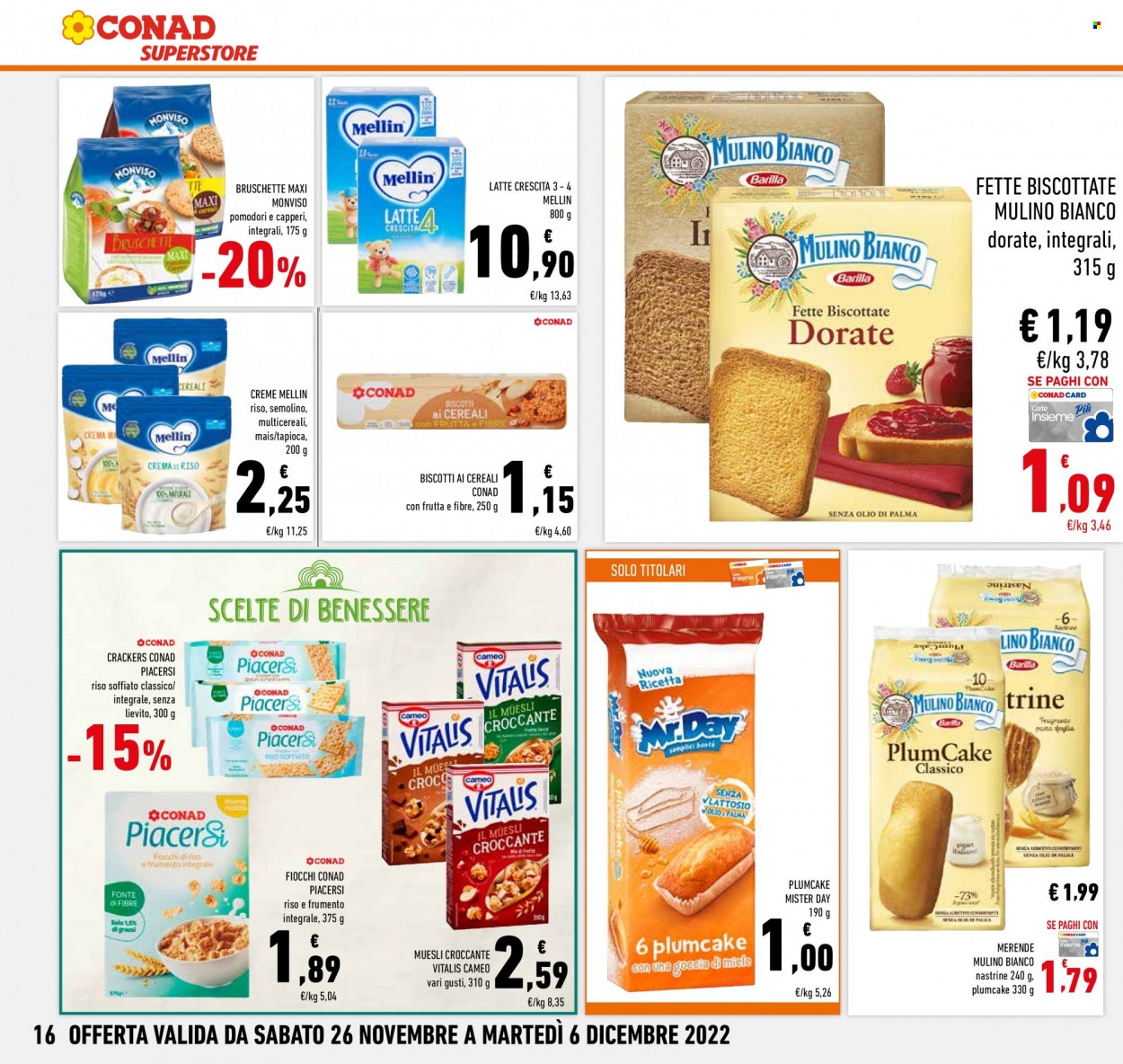 Volantino Conad - 26/11/2022 - 6/12/2022. Pagina 16