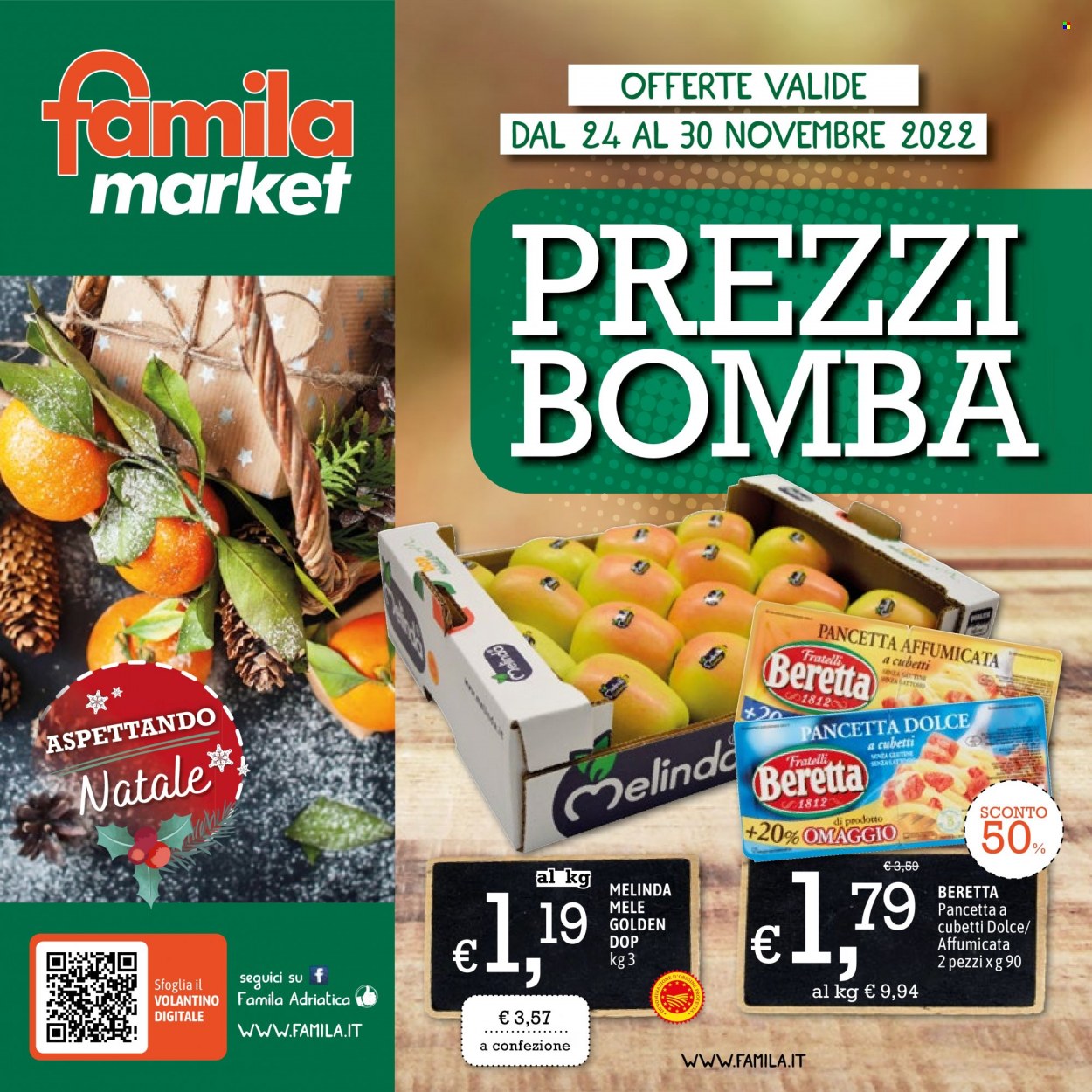 Volantino Famila - 24/11/2022 - 30/11/2022. Pagina 1