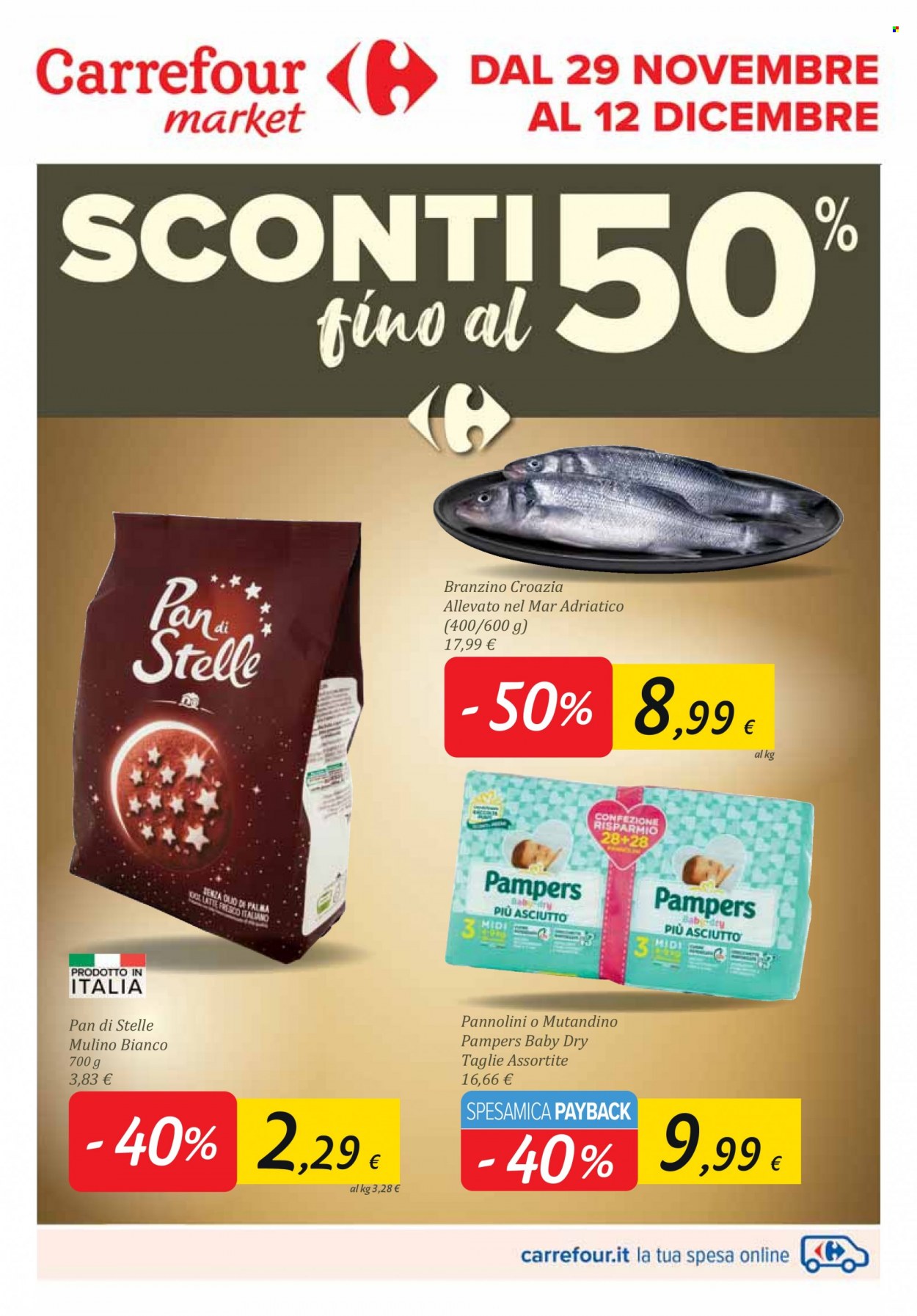 Volantino Carrefour - 29/11/2022 - 12/12/2022. Pagina 1