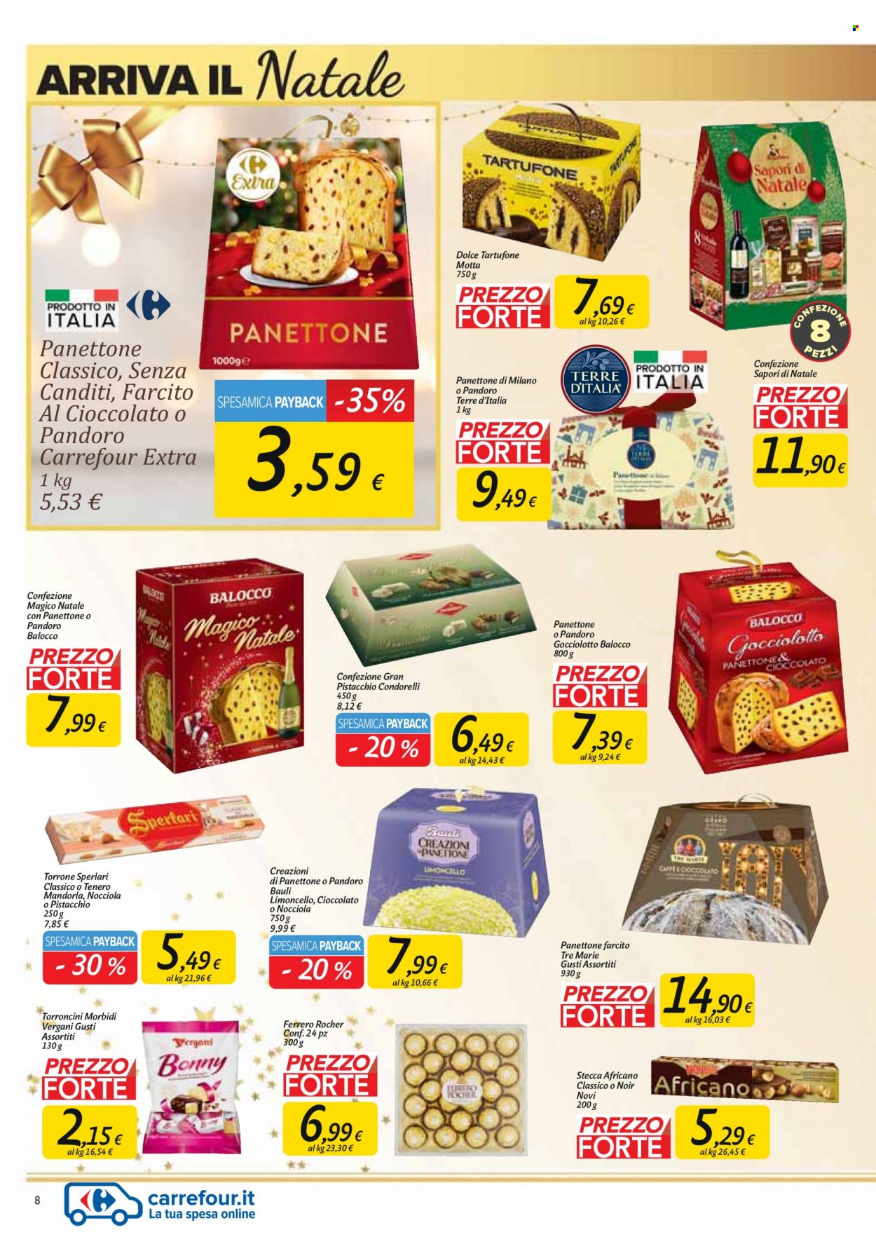 Volantino Carrefour - 29/11/2022 - 12/12/2022. Pagina 8