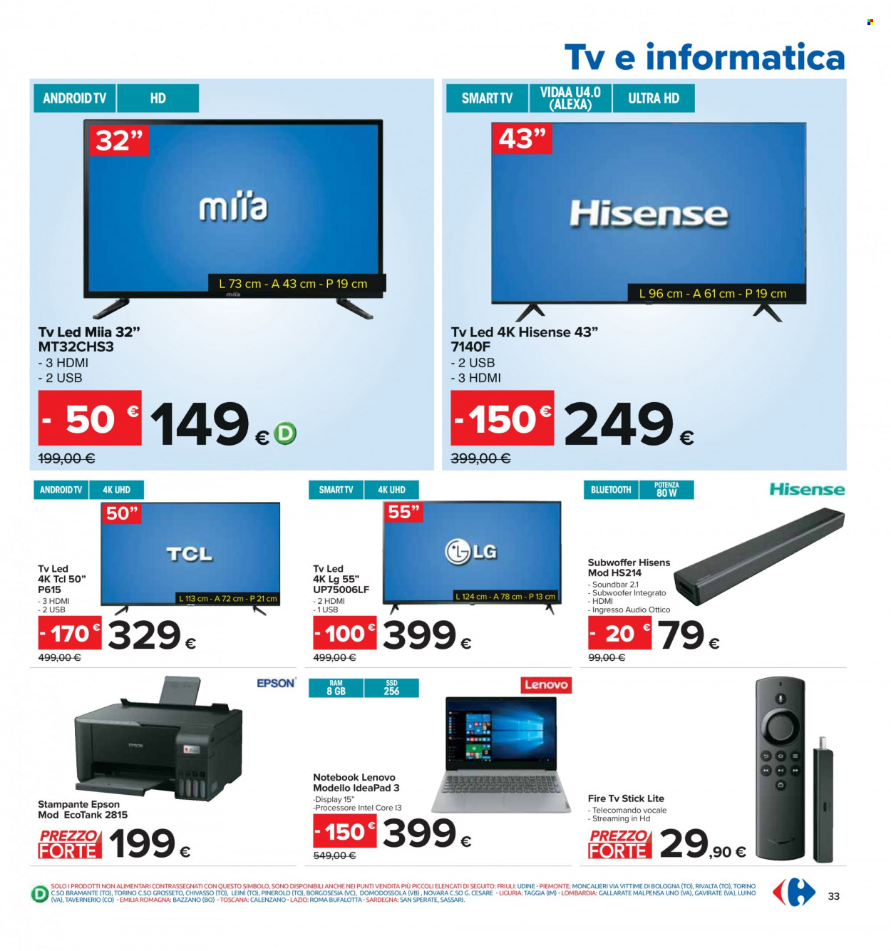 Volantino Carrefour - 29/11/2022 - 12/12/2022. Pagina 33