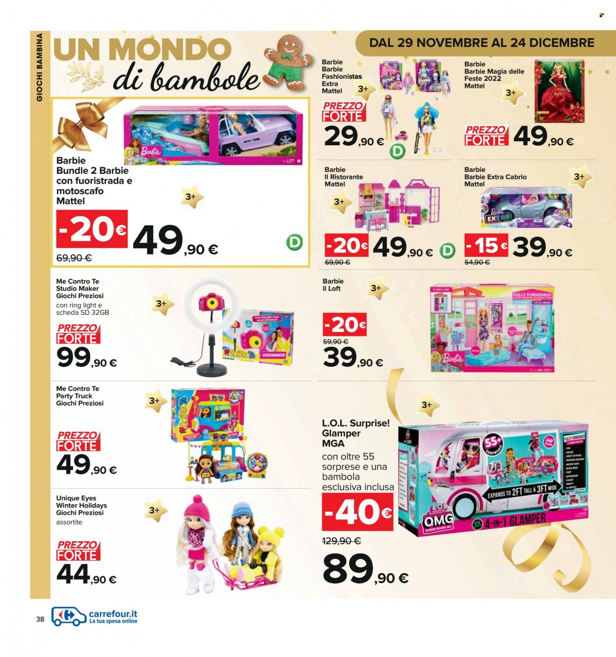 Volantino Carrefour - 29/11/2022 - 12/12/2022. Pagina 38