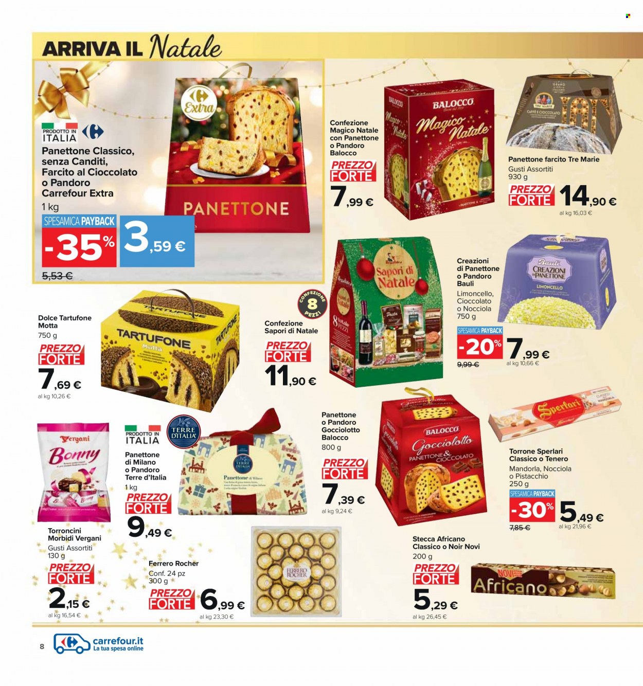 Volantino Carrefour - 29/11/2022 - 12/12/2022. Pagina 8