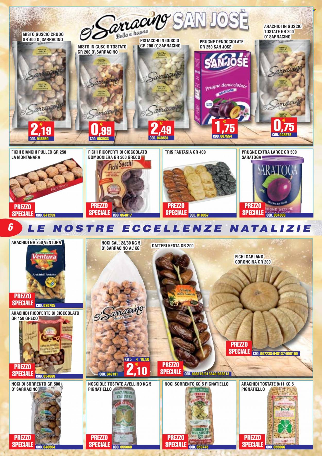 thumbnail - Volantino Immenso Cash - 28/11/2022 - 11/12/2022 - Prodotti in offerta - fichi, prugne, arachidi, arachidi tostate, datteri. Pagina 6.