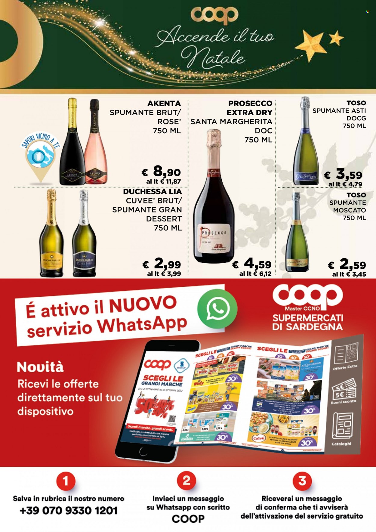 thumbnail - Volantino Coop - 7/12/2022 - 13/12/2022 - Prodotti in offerta - Calvé, Spumante, Prosecco, Moscato. Pagina 20.