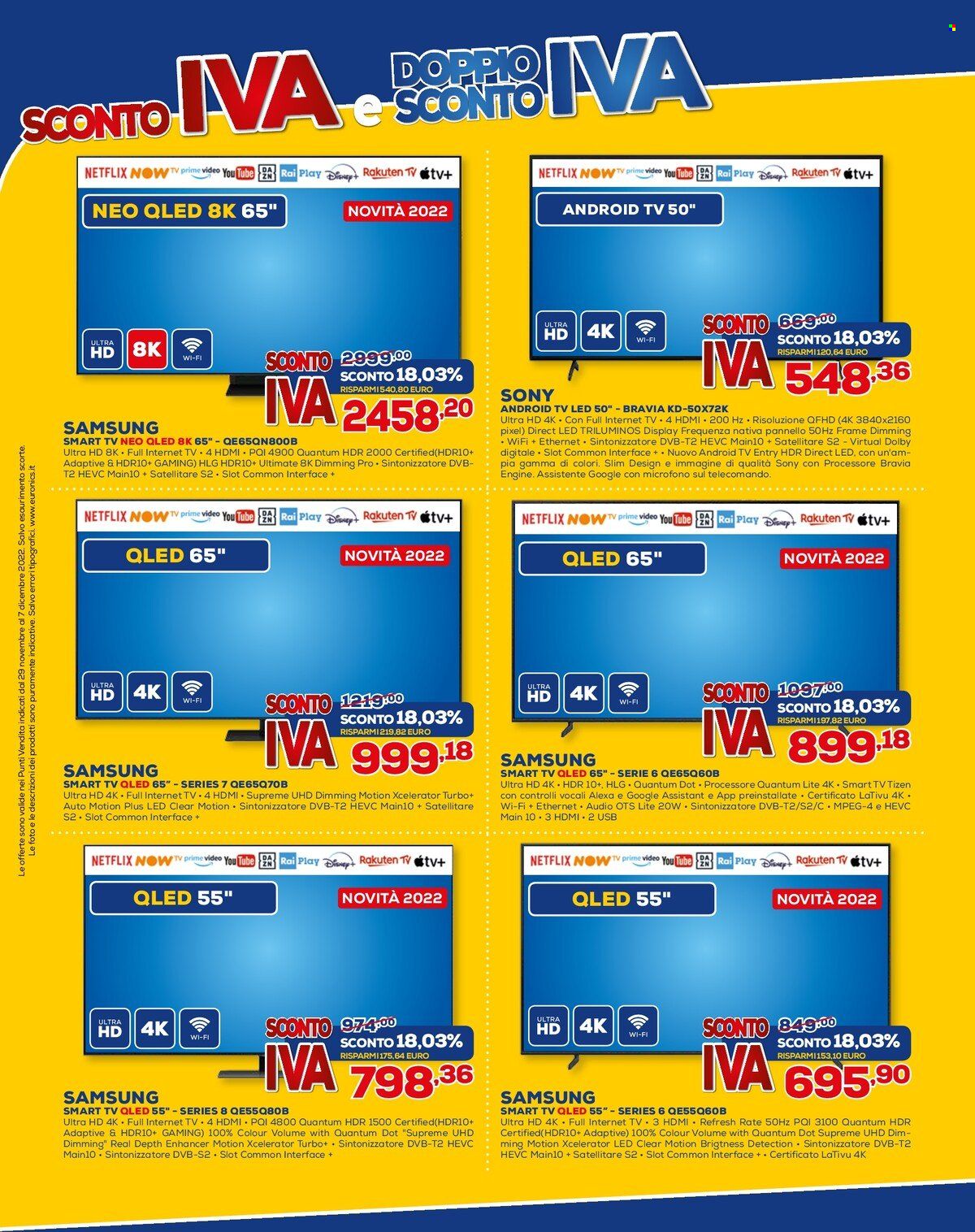 Volantino Euronics - 29/11/2022 - 7/12/2022. Pagina 3