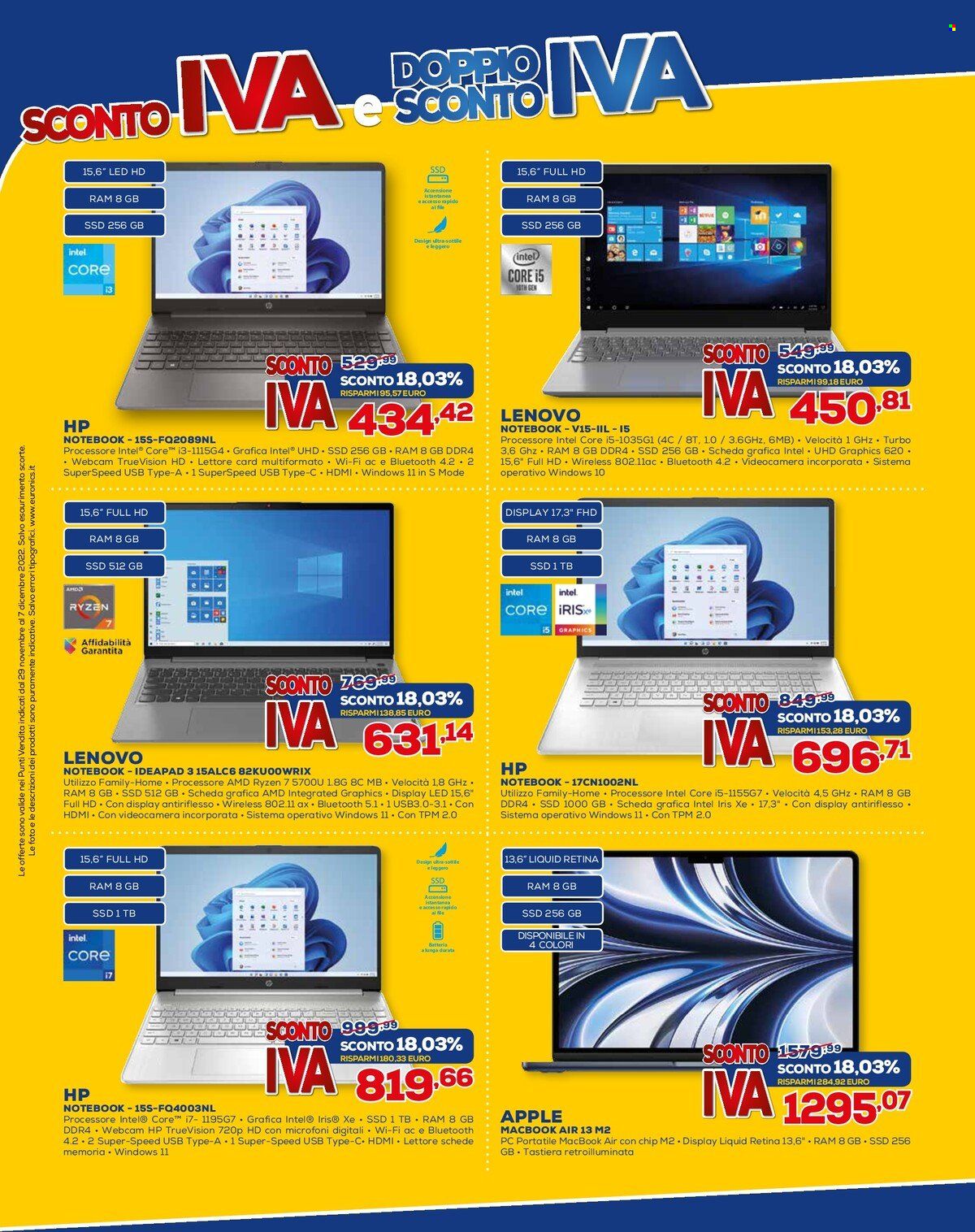 Volantino Euronics - 29/11/2022 - 7/12/2022. Pagina 6