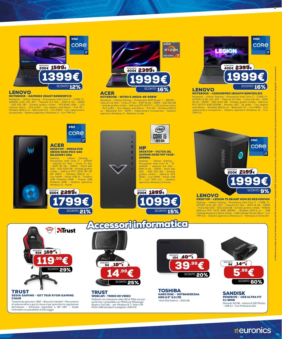 Volantino Euronics - 29/11/2022 - 7/12/2022. Pagina 11