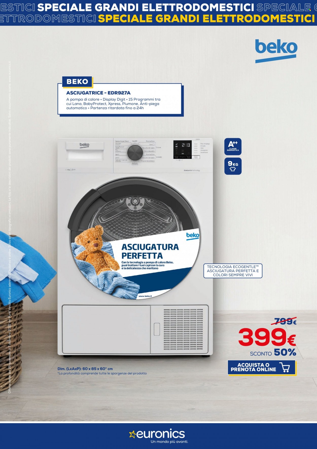 Volantino Euronics - 29/11/2022 - 7/12/2022. Pagina 3