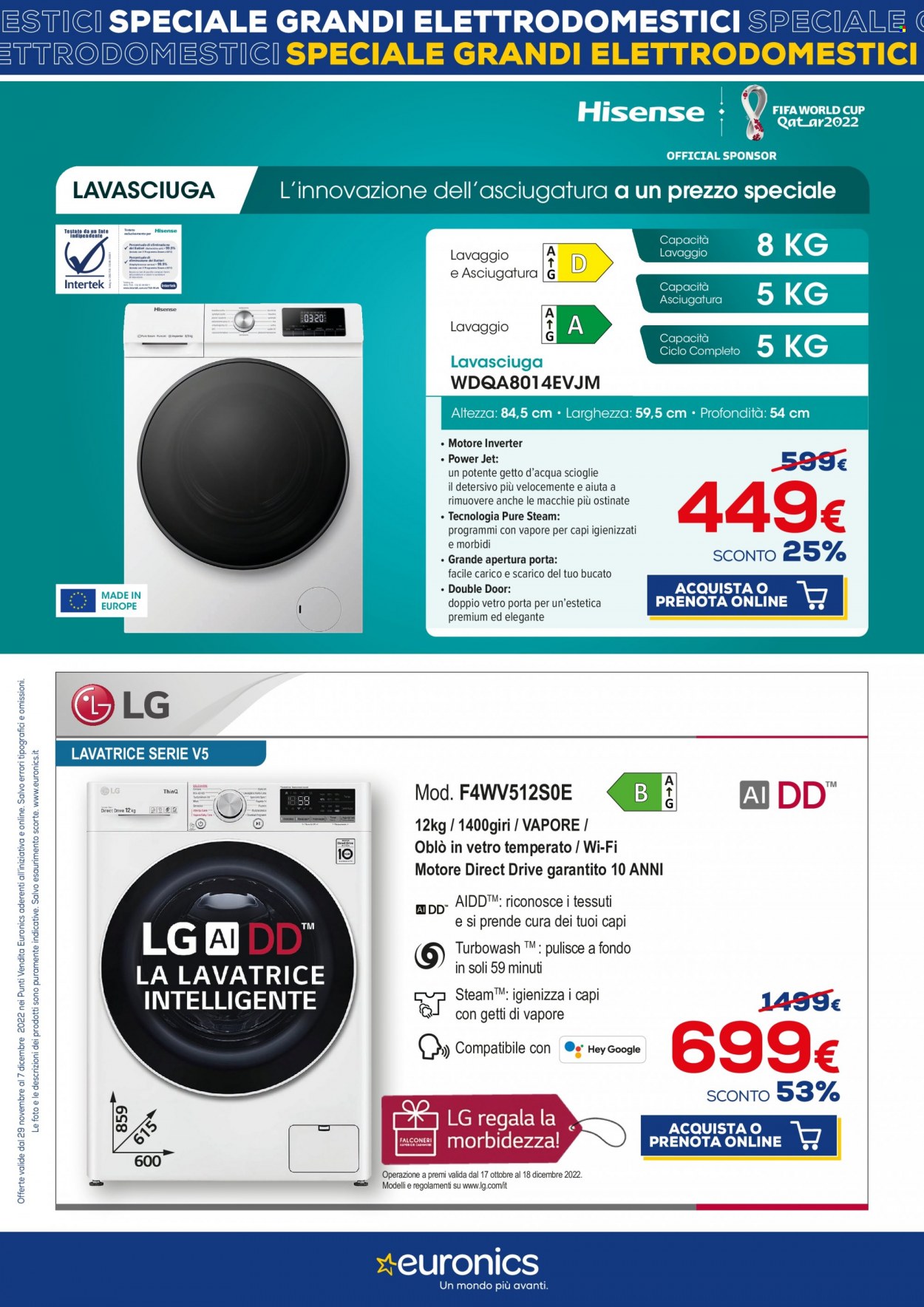 Volantino Euronics - 29/11/2022 - 7/12/2022. Pagina 12
