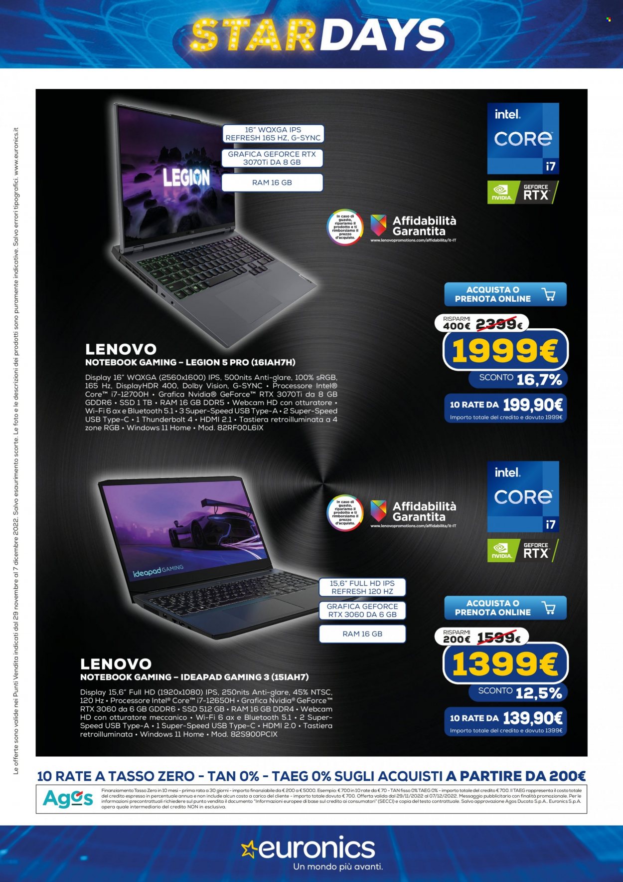 Volantino Euronics - 29/11/2022 - 7/12/2022. Pagina 7