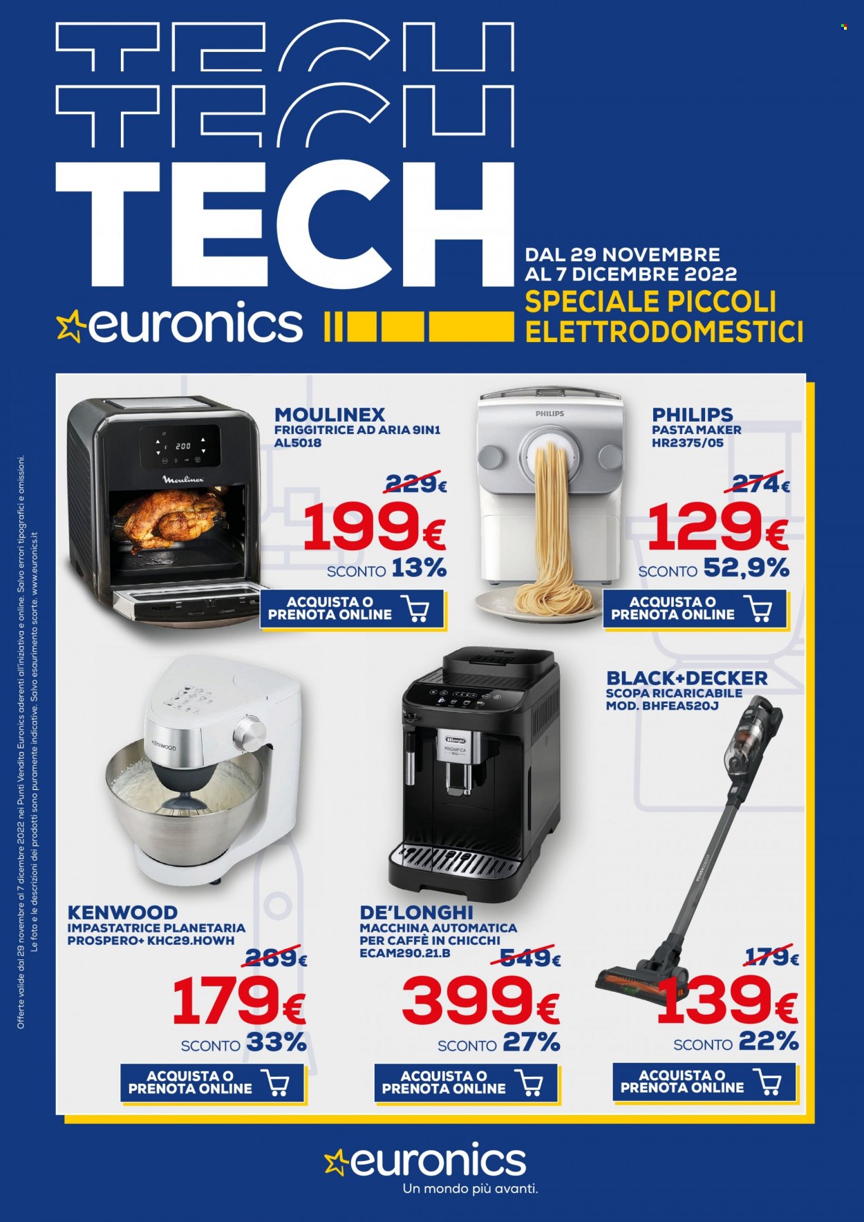 Volantino Euronics - 29/11/2022 - 7/12/2022. Pagina 1