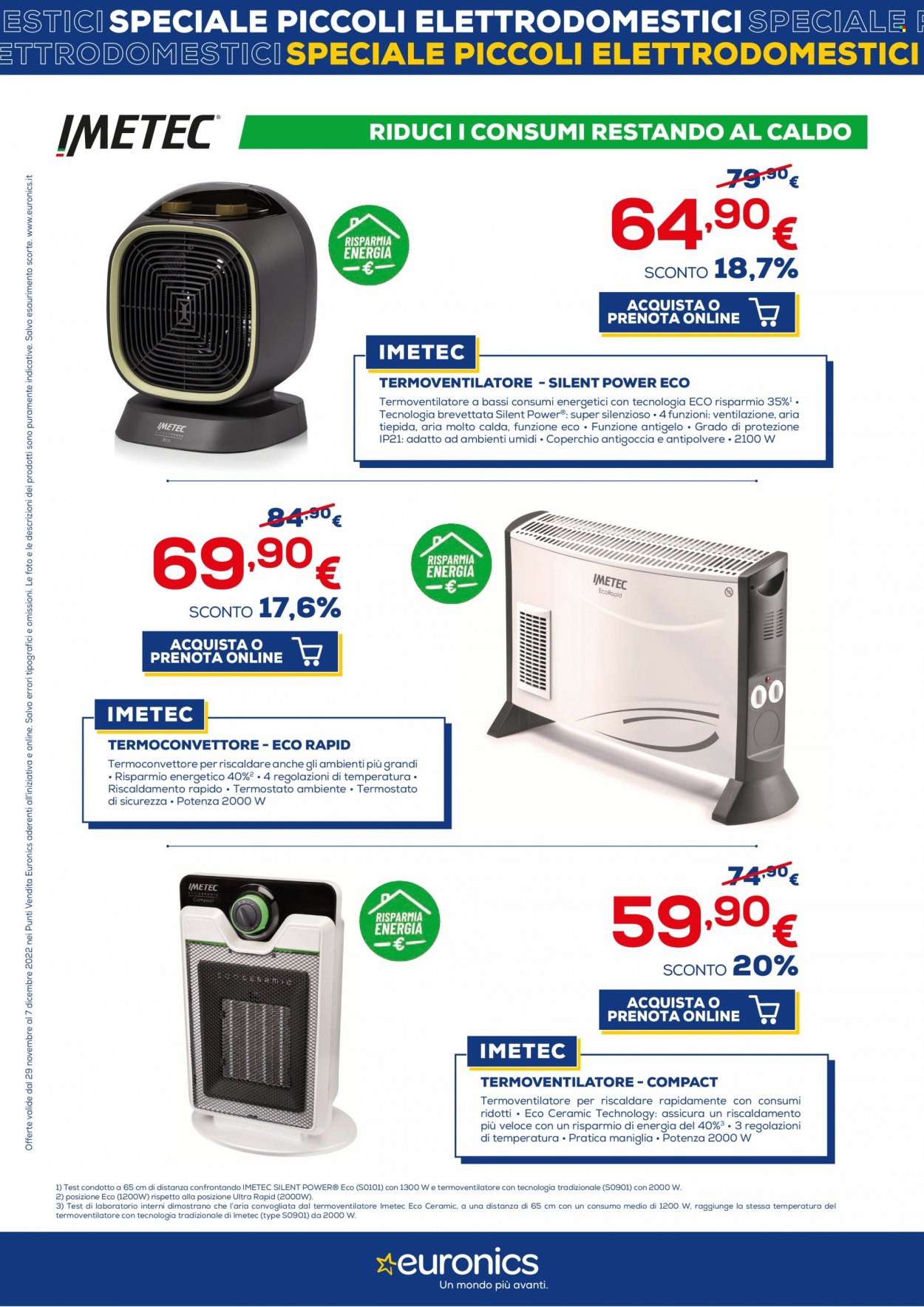 Volantino Euronics - 29/11/2022 - 7/12/2022. Pagina 22