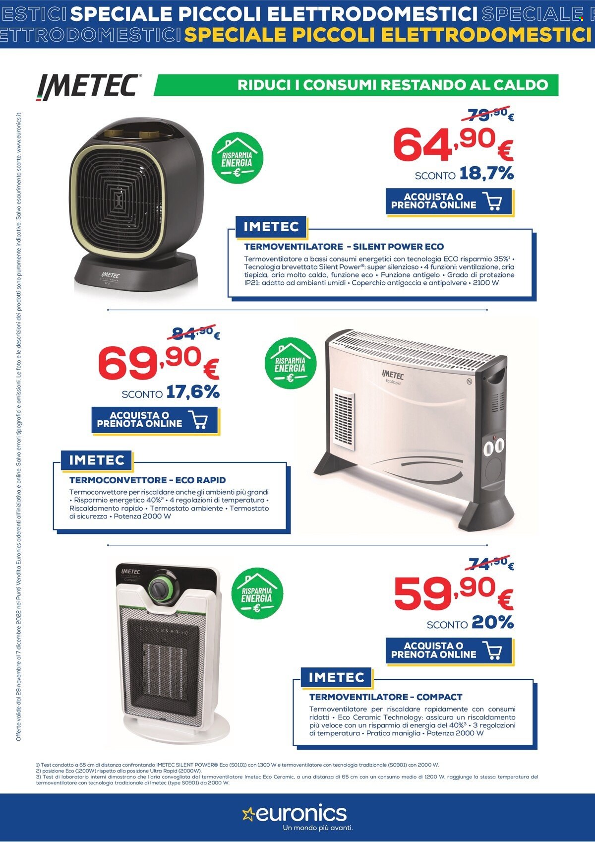 Volantino Euronics - 29/11/2022 - 7/12/2022. Pagina 22