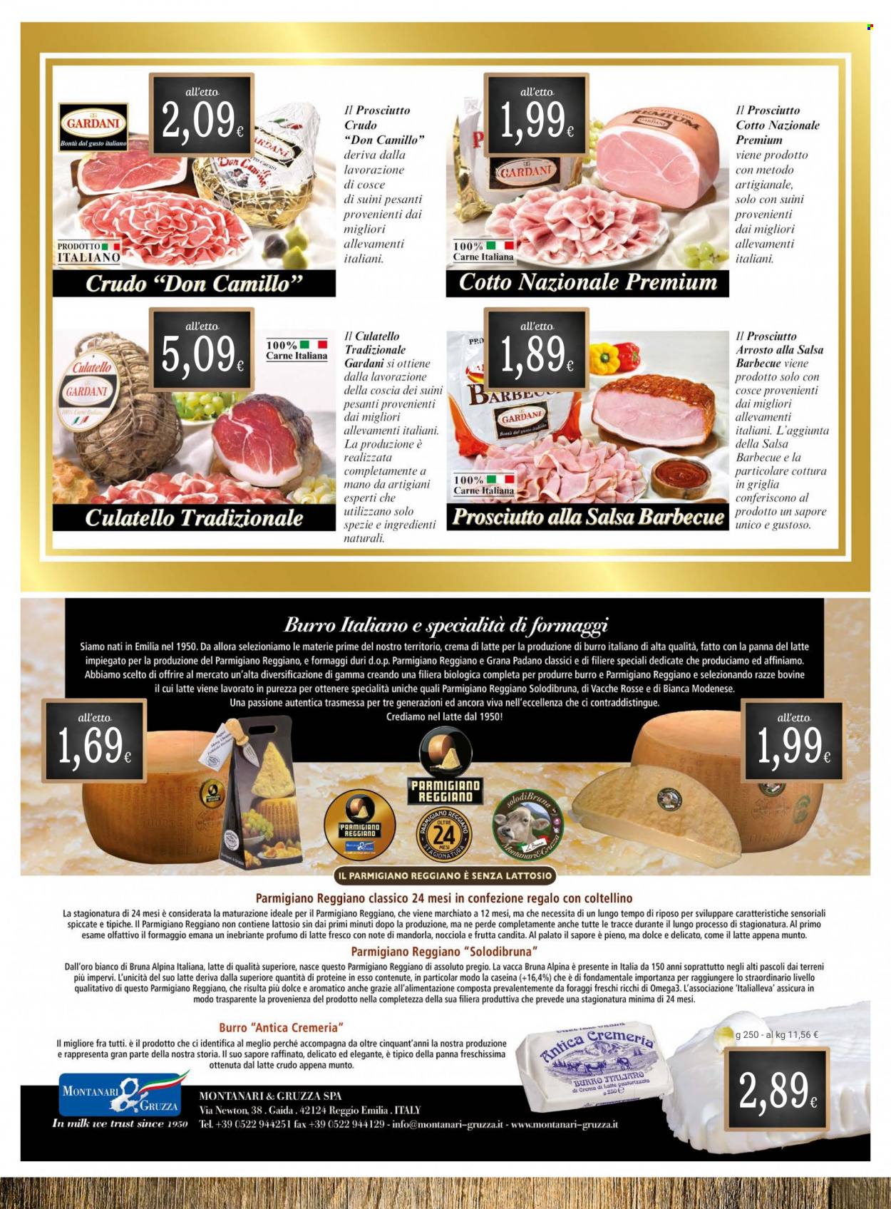 thumbnail - Volantino Doro Supermercati - 29/11/2022 - 11/12/2022 - Prodotti in offerta - culatello, Grana Padano, salsa barbecue, profumo, confezione regalo, coltellino, Newton. Pagina 2.