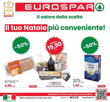 Volantino Eurospar - 1/12/2022 - 14/12/2022.