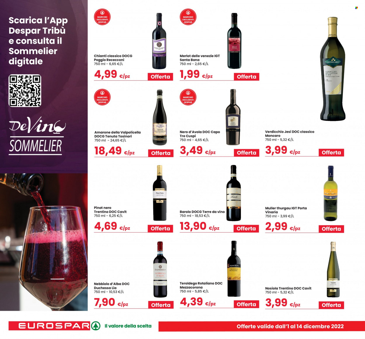 Volantino Eurospar - 1/12/2022 - 14/12/2022. Pagina 18