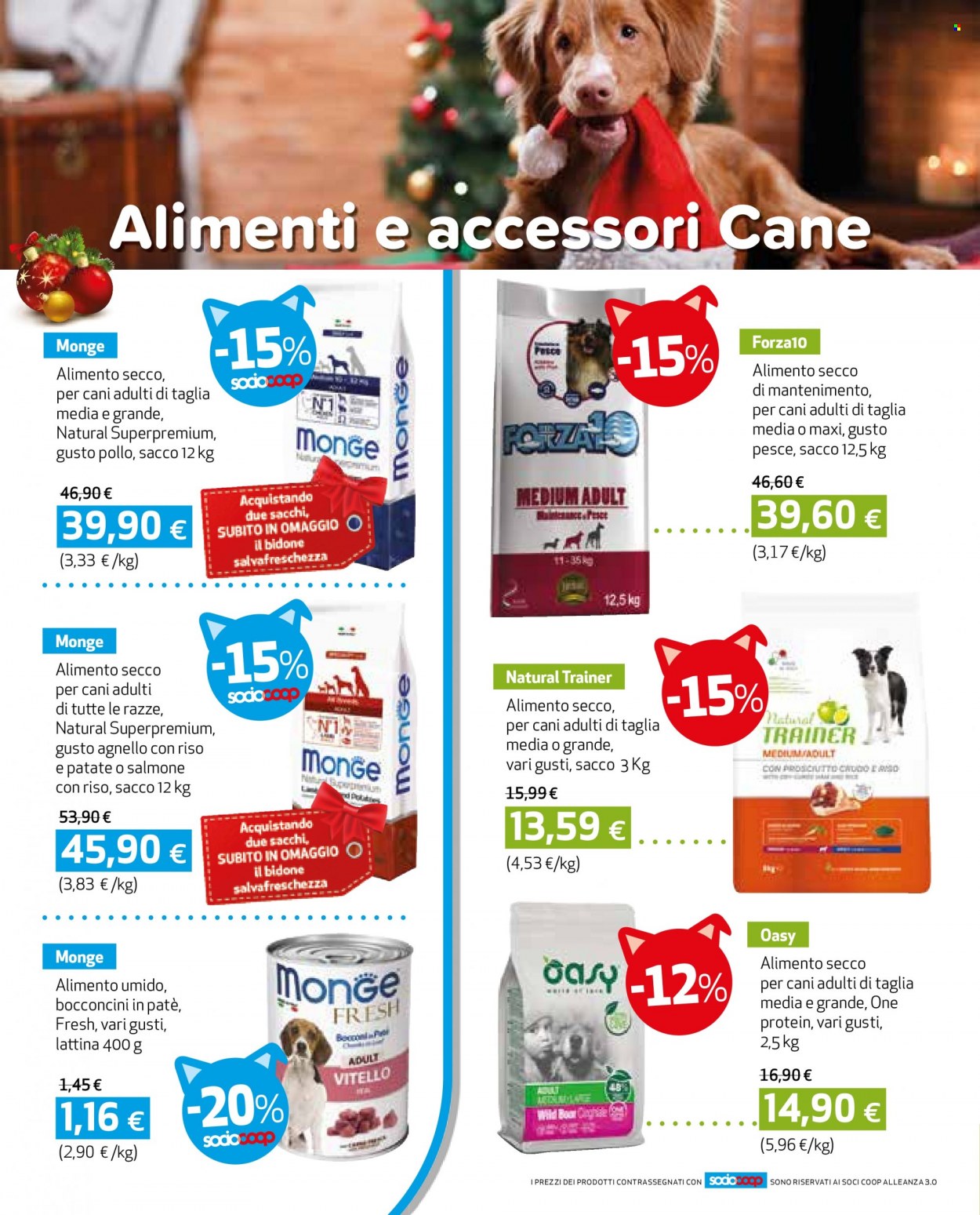 thumbnail - Volantino Coop - 1/12/2022 - 31/12/2022 - Prodotti in offerta - cinghiale, alimento secco, alimento secco per cani, alimento umido, Monge. Pagina 2.