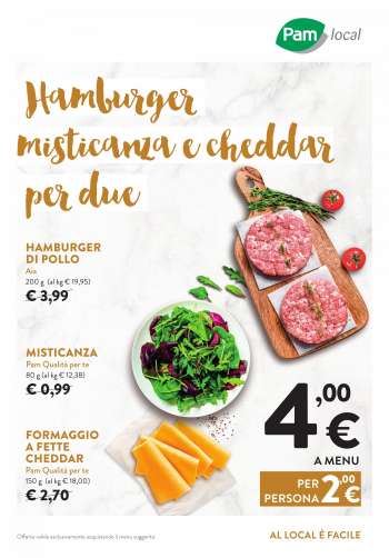 Volantino Pam local.