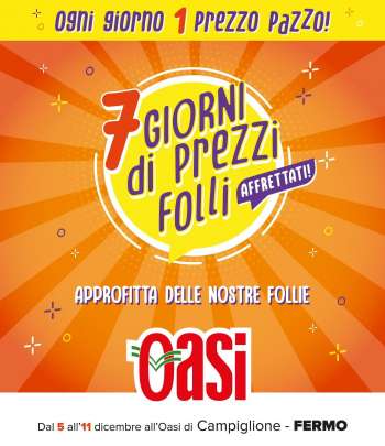 Volantino Oasi - 5/12/2022 - 11/12/2022.