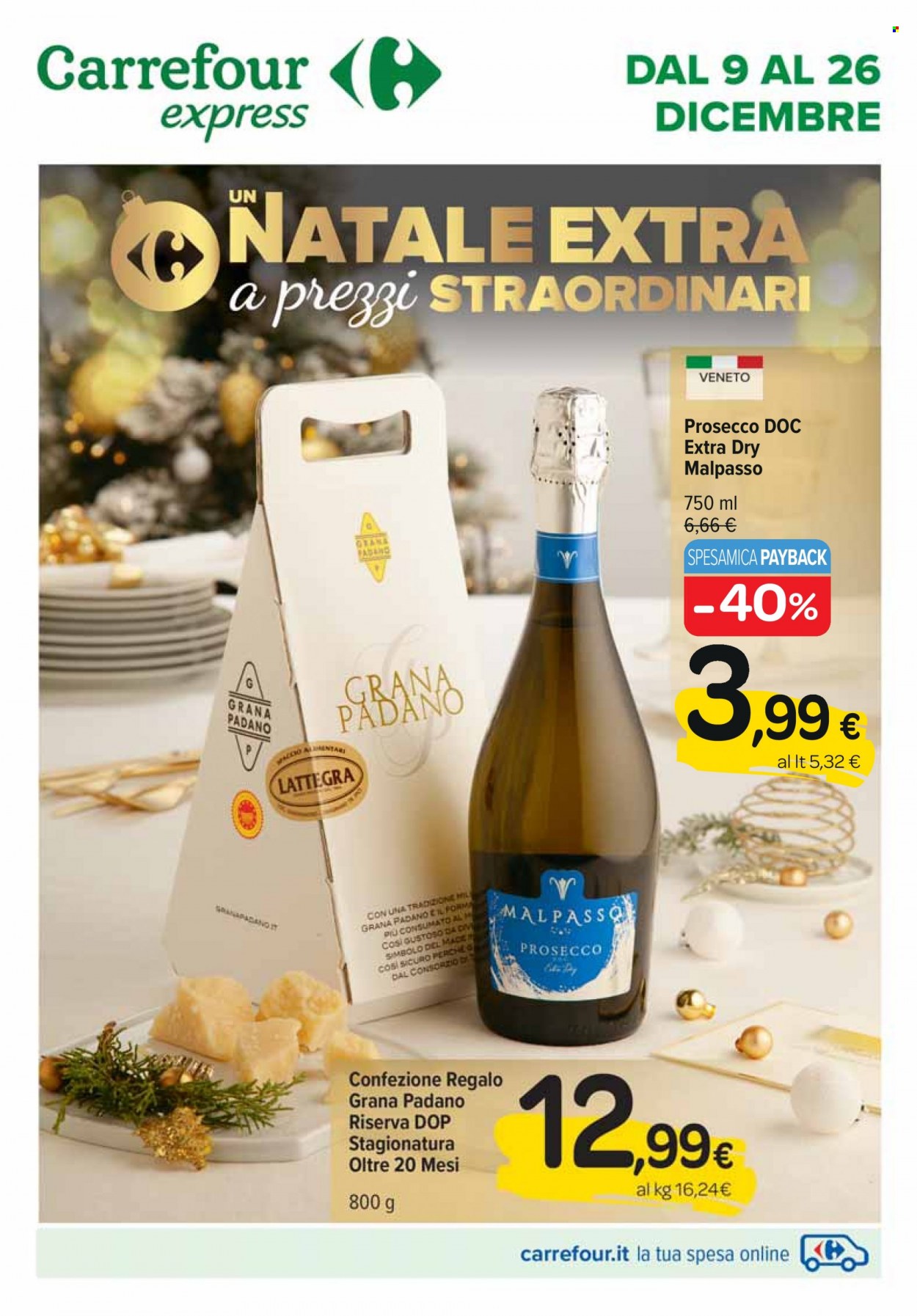 Volantino Carrefour - 9/12/2022 - 26/12/2022. Pagina 1