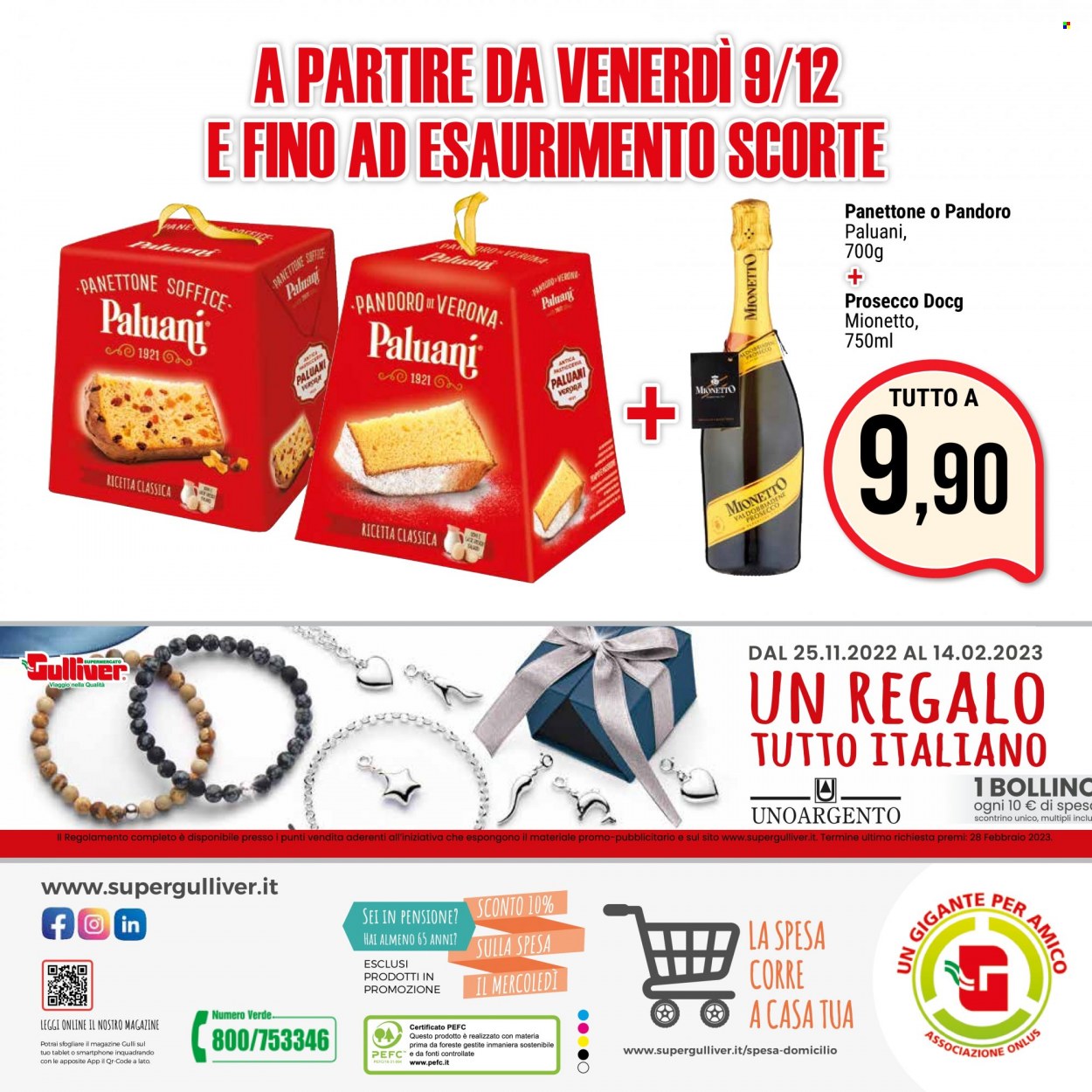 thumbnail - Volantino Gulliver - 6/12/2022 - 15/12/2022 - Prodotti in offerta - pandoro, panettone, Prosecco. Pagina 20.