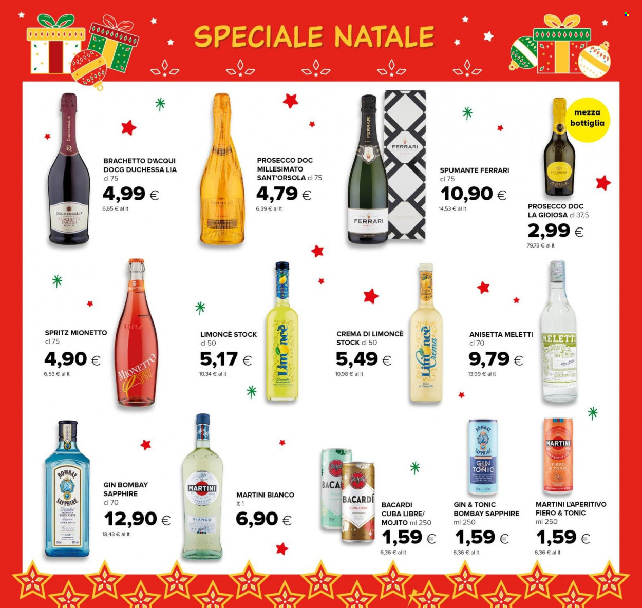 thumbnail - Volantino Tigre - 3/12/2022 - 14/12/2022 - Prodotti in offerta - Martini, Spumante, Prosecco, Limoncè, gin, London Dry Gin, Bacardi, Bombay Sapphire, aperitivo. Pagina 9.