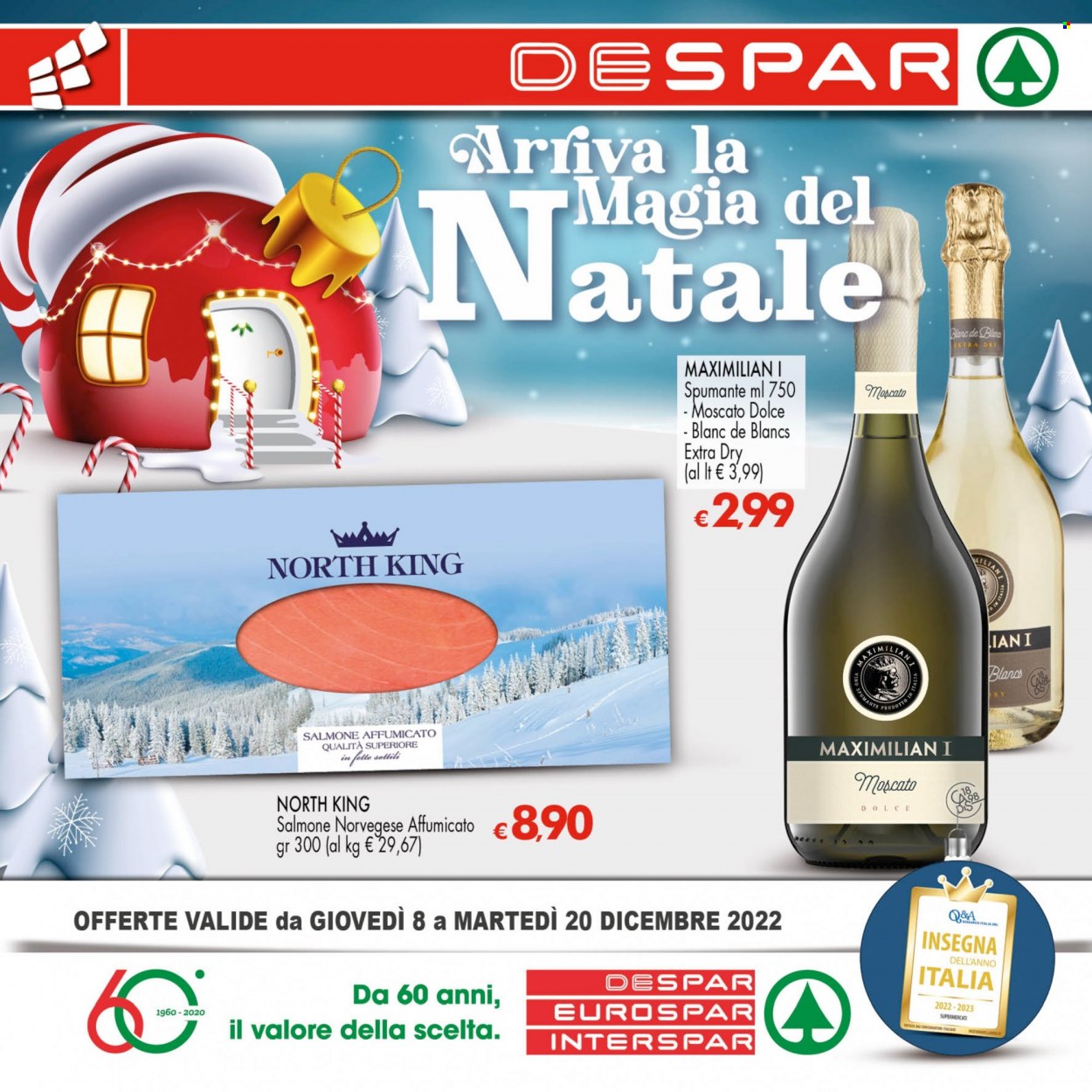Volantino Eurospar - 8/12/2022 - 20/12/2022. Pagina 1