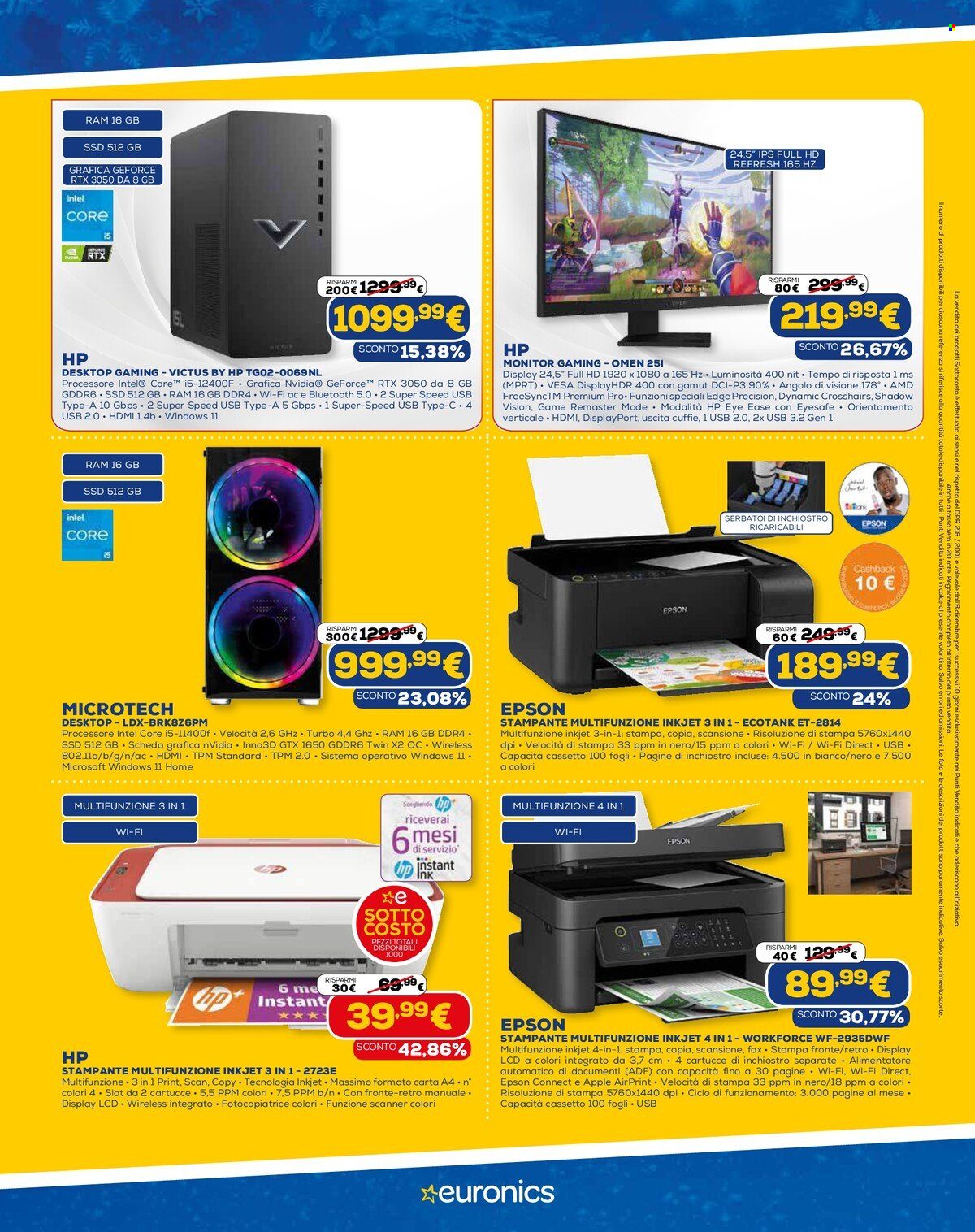 Volantino Euronics - 8/12/2022 - 24/12/2022. Pagina 16
