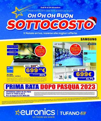 Volantino Euronics - 8/12/2022 - 24/12/2022.