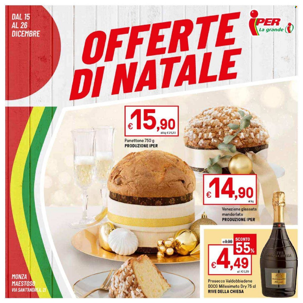 Volantino Iper, La grande i - 15/12/2022 - 26/12/2022. Pagina 1