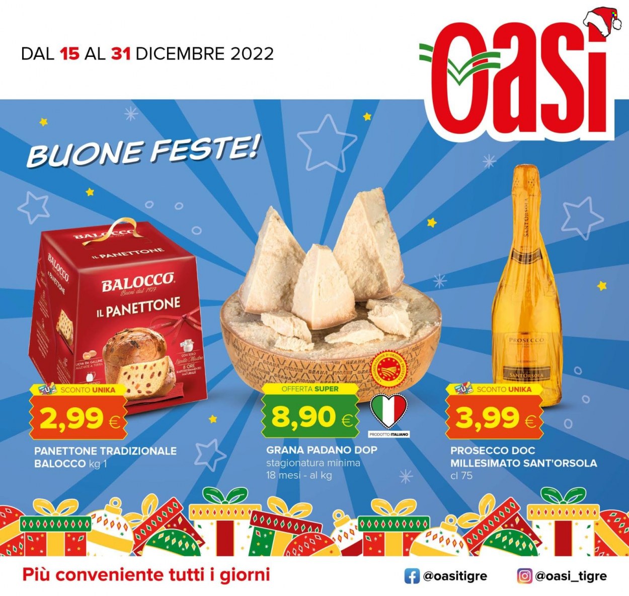 Volantino Oasi - 15/12/2022 - 31/12/2022. Pagina 1