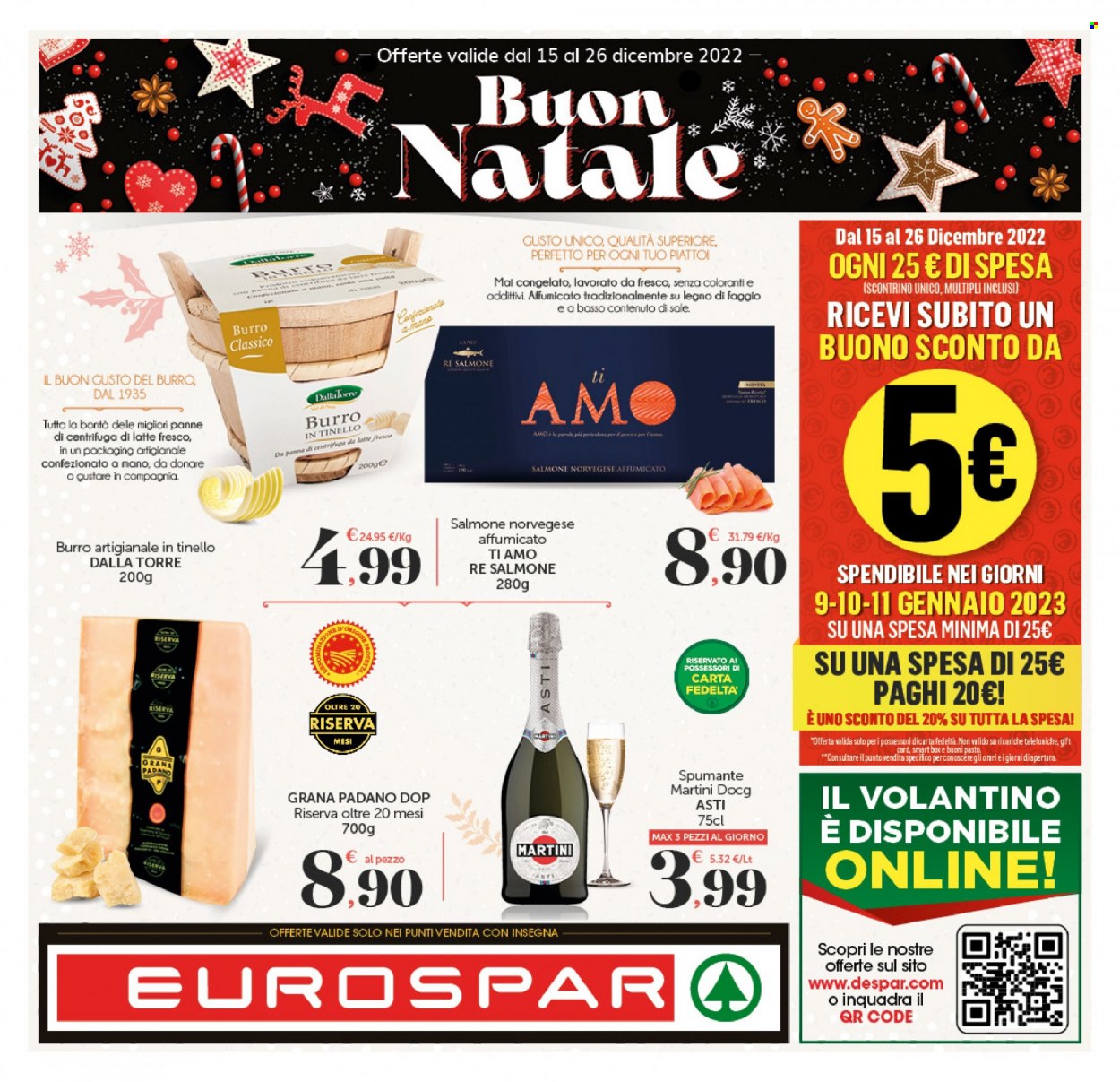 Volantino Eurospar - 15/12/2022 - 26/12/2022. Pagina 1
