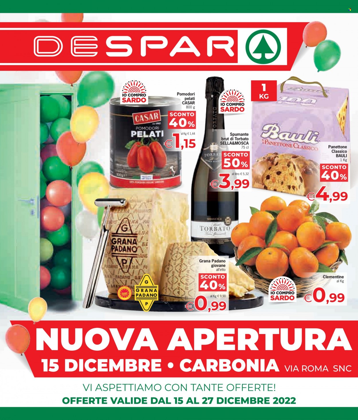 Volantino Despar - 15/12/2022 - 27/12/2022. Pagina 1