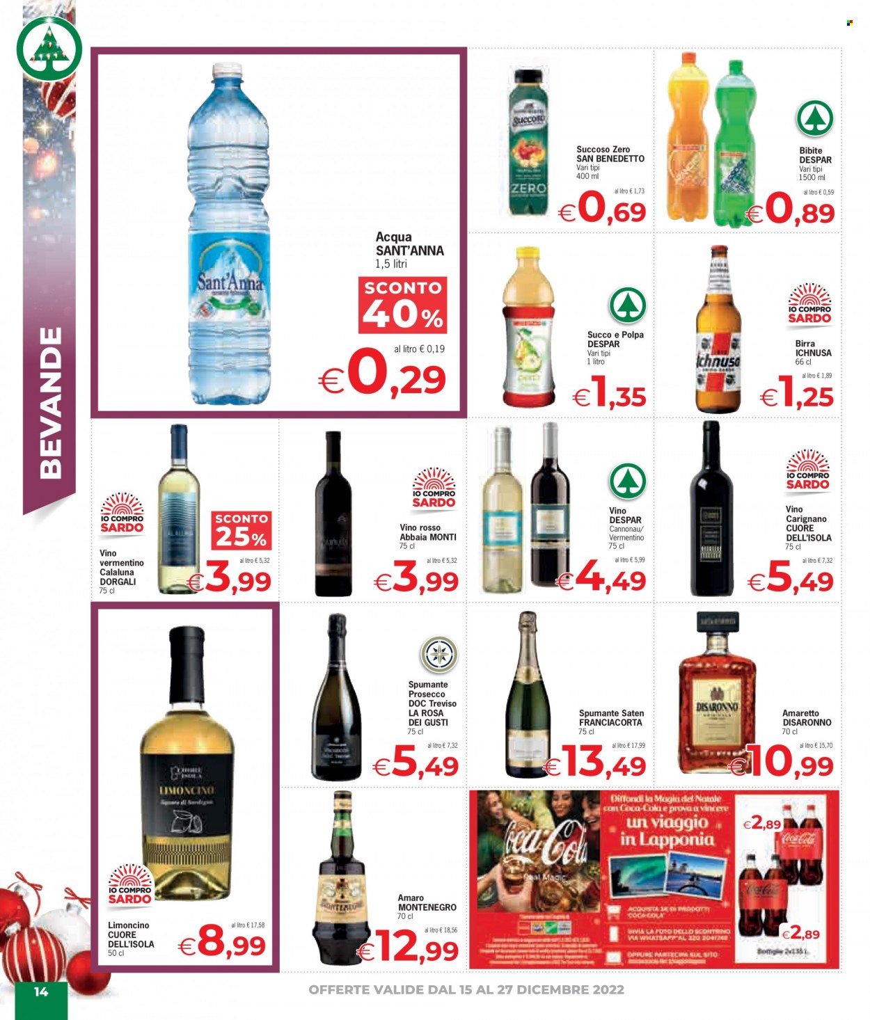 Volantino Despar - 15/12/2022 - 27/12/2022. Pagina 14