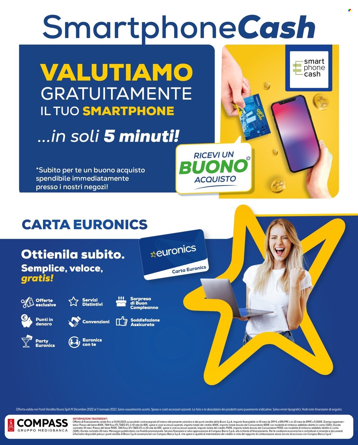Volantino Euronics - 19/12/2022 - 1/1/2023. Pagina 44