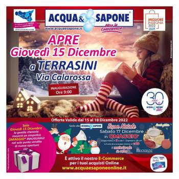 Volantino Acqua & Sapone - 15/12/2022 - 18/12/2022.