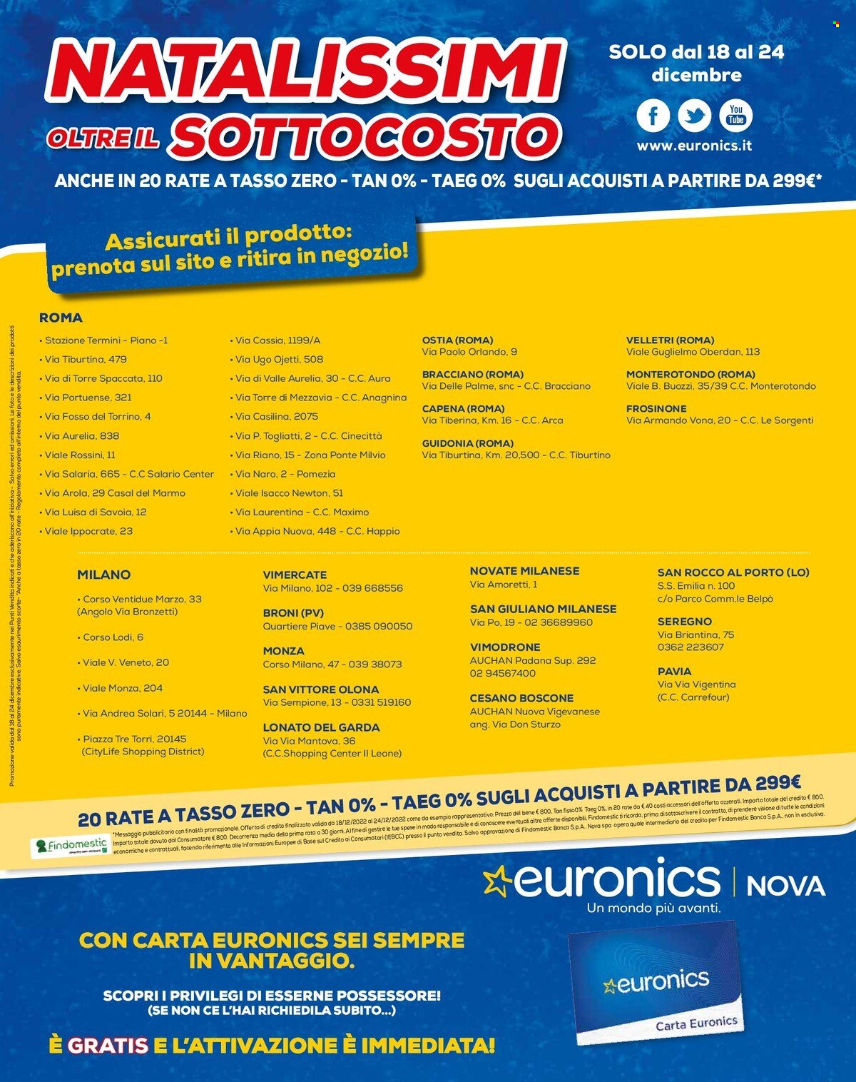 Volantino Euronics - 18/12/2022 - 24/12/2022. Pagina 39