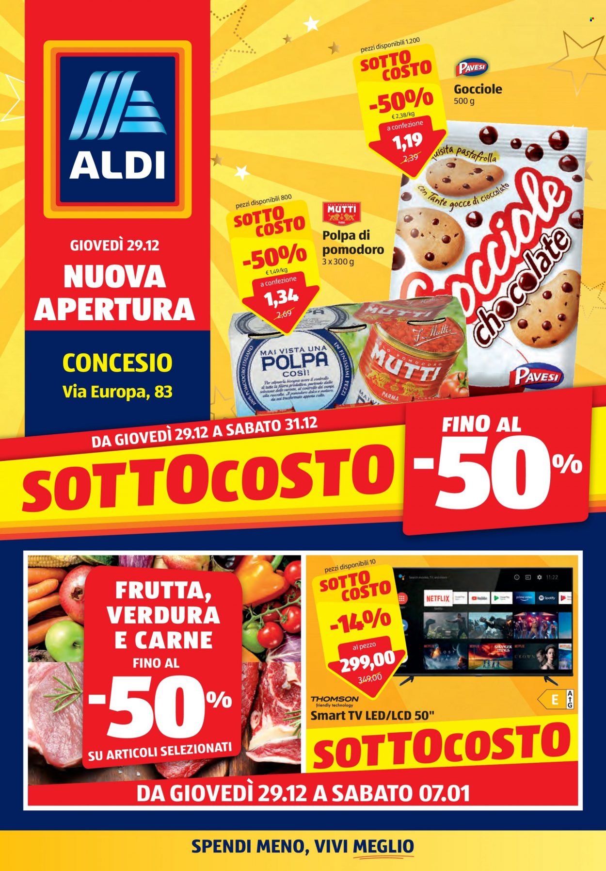 Volantino Aldi - 29/12/2022 - 7/1/2023. Pagina 1