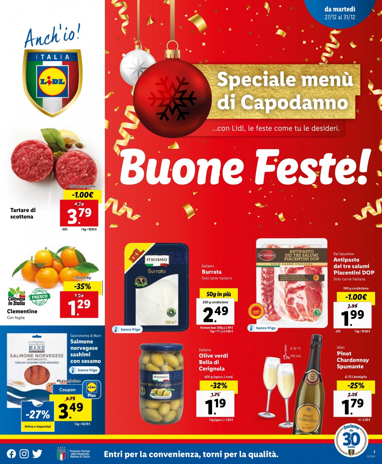 Volantino Lidl - 27/12/2022 - 31/12/2022. Pagina 1